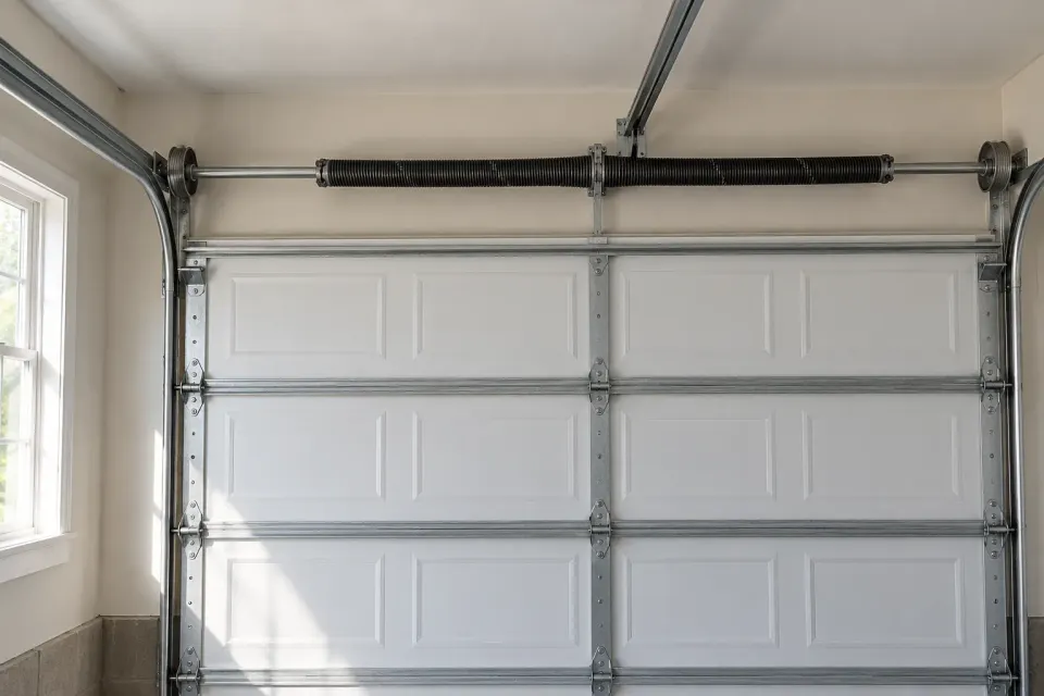 Generated illustration of a residential garage door spring inquiry.